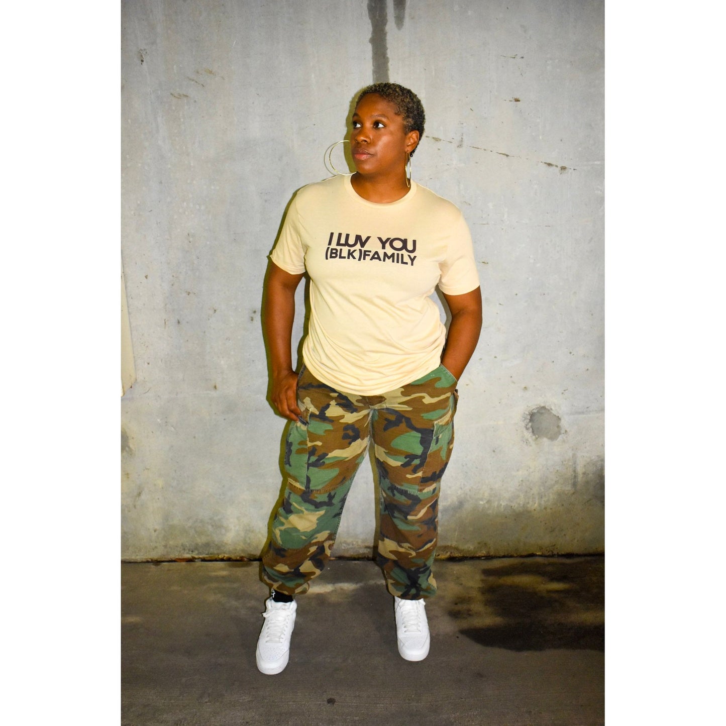 I LUV YOU (BLK) FAMILY Tee
