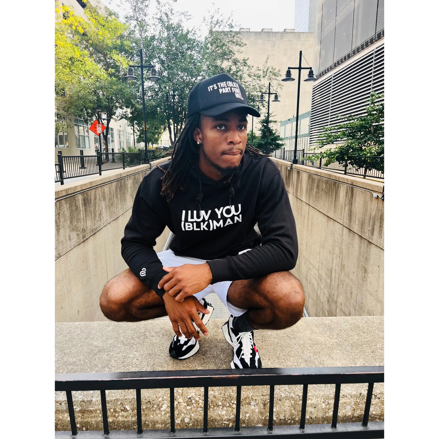 I LUV YOU (BLK) MAN - Hoodie