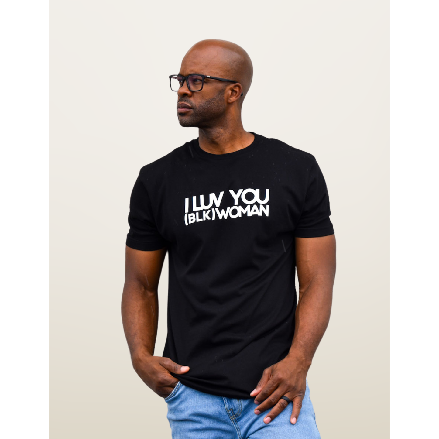 I LUV YOU (BLK) WOMAN Tee