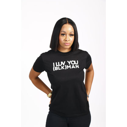 I LUV YOU (BLK) MAN Tee