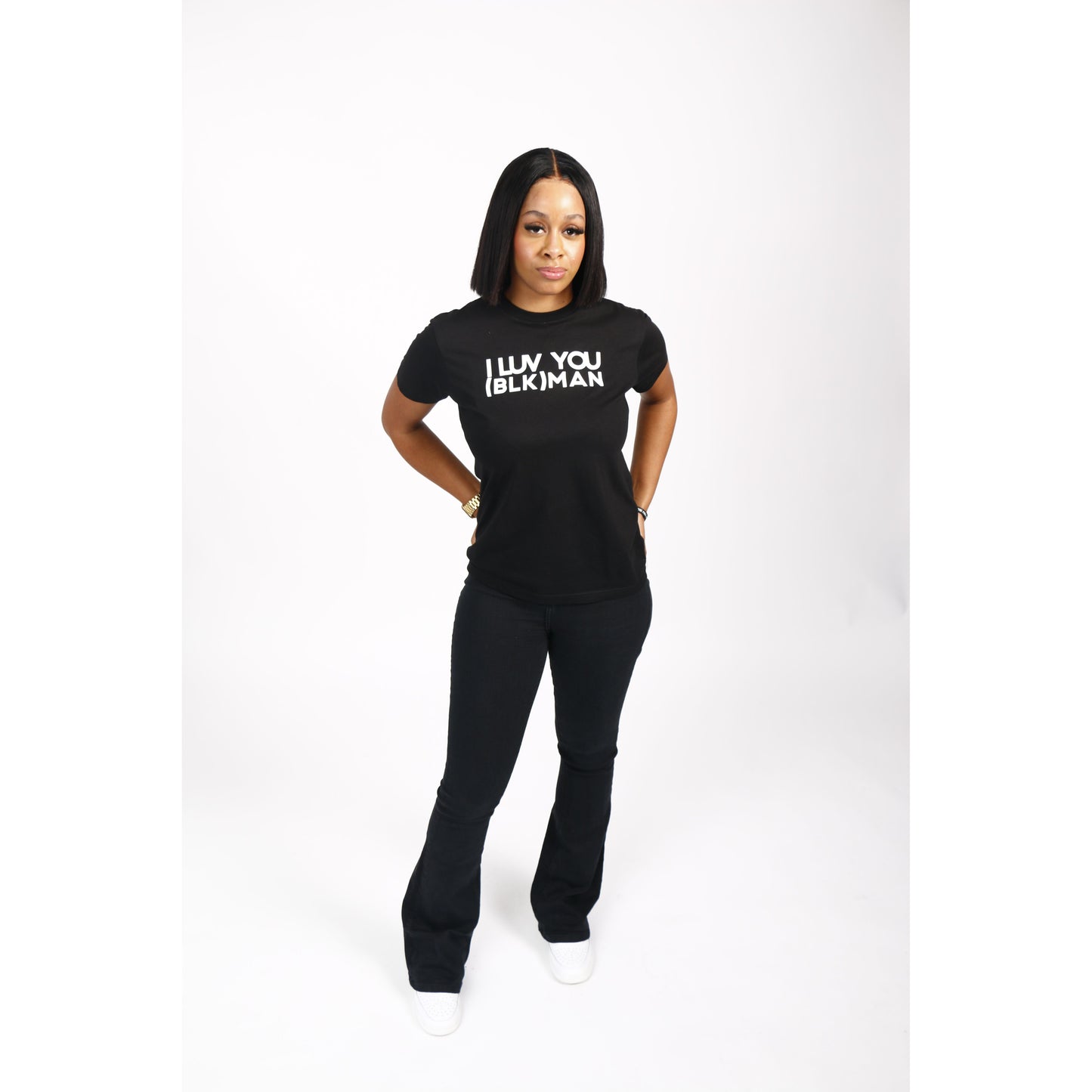 I LUV YOU (BLK) MAN Tee