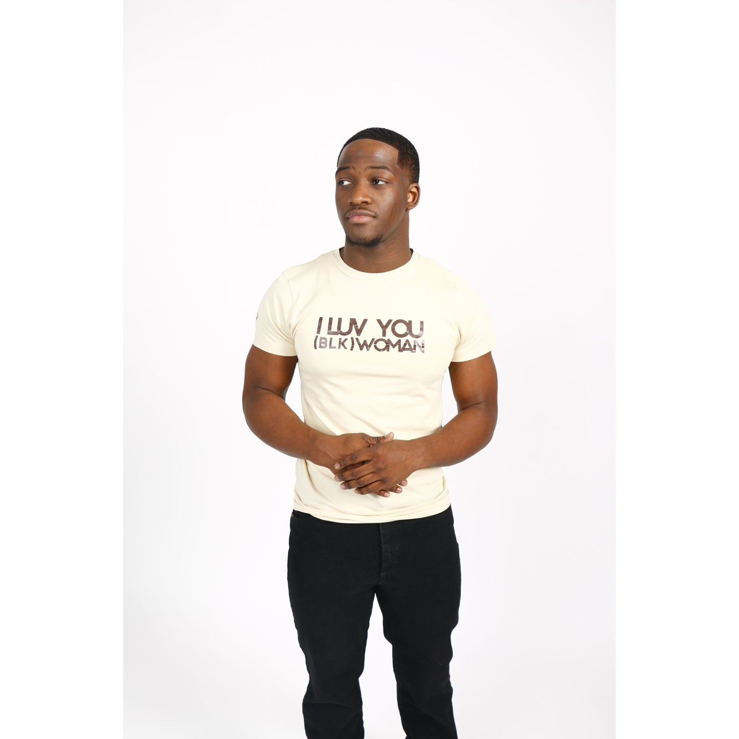 I LUV YOU (BLK) WOMAN Tee